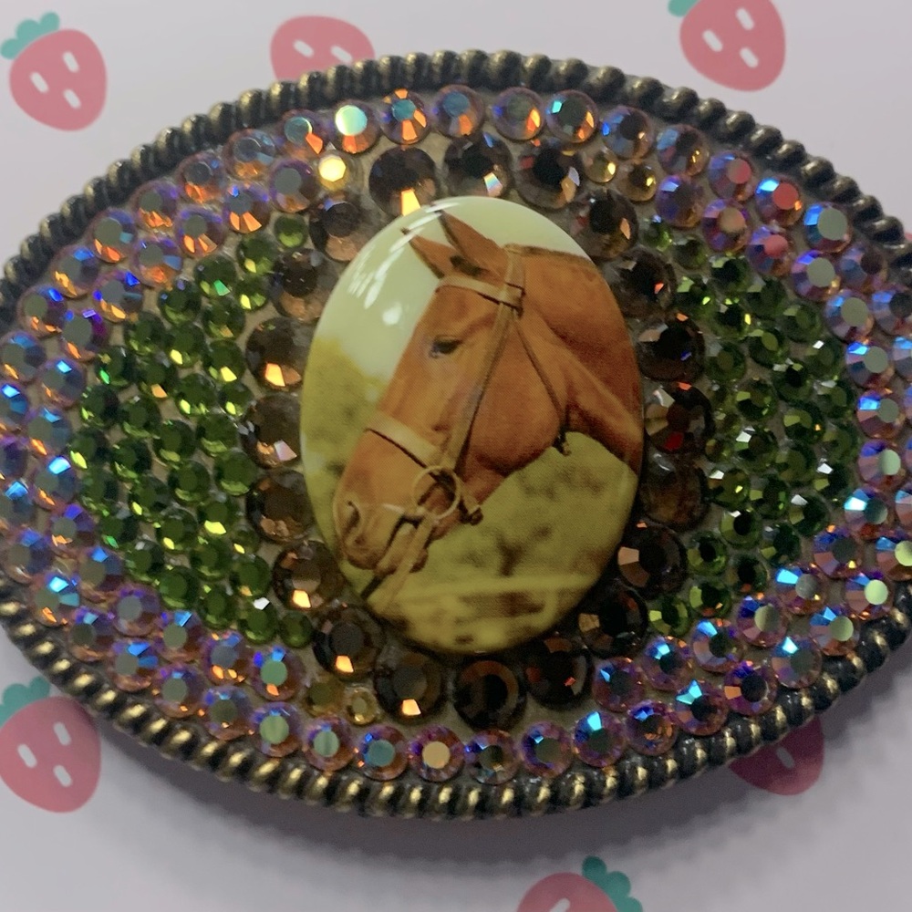 Tarina Tarantino Whimsical Horse Belt Buckle